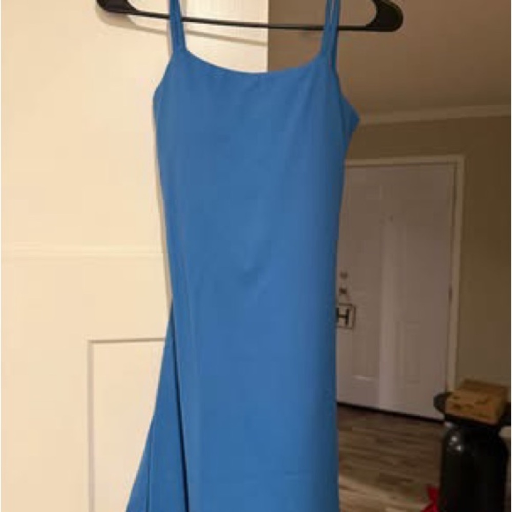 HALARA Elegant Blue Midi Dress